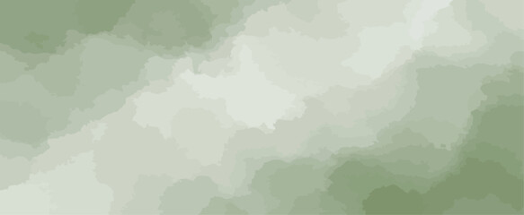 Soft Sage Green and Olive Abstract Vector Background Texture Watercolor Style Gradient Wash