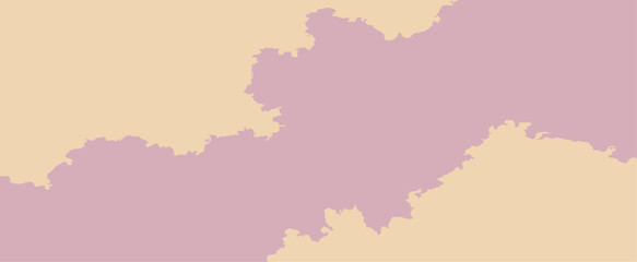 Obraz premium Minimalist Pale Pink and Beige Abstract Background with Irregular Jagged Border Two Tone Vector Wallpaper