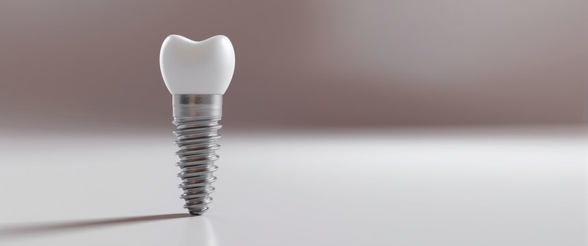Series 2 of 3 - Dental implant - 3D visualization