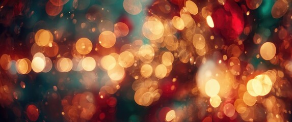 Soft defocused lights creating an abstract bokeh background