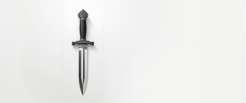 Bayonet dagger displayed on a white background