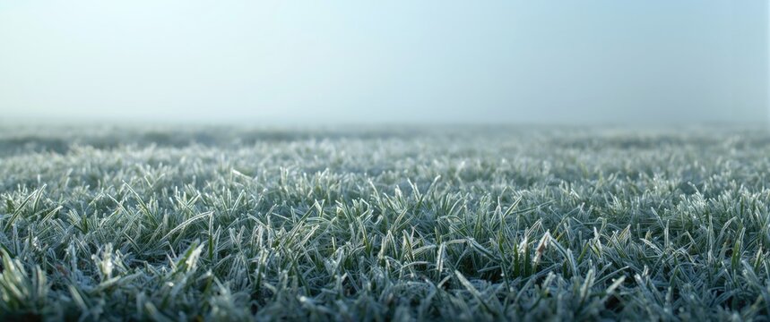 First Frost of the Season on Grass