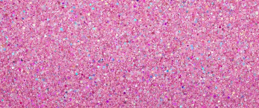 Cute abstract multicolor pastel pink glitter dazzle confetti background for birthday invitations, young girl princess rainbow, fun feminine unicorn pony kid design, vibrant colors