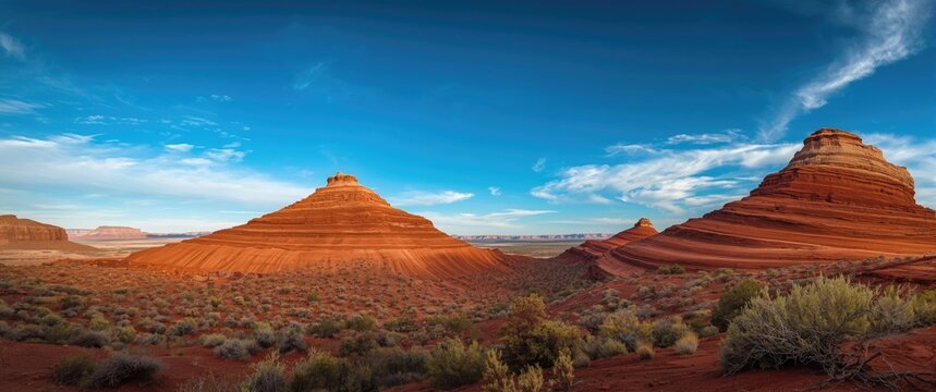 Red clay striations captured in Palo Duro Texas desert canyon photos