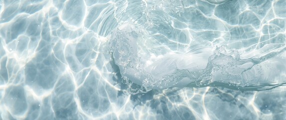 Obraz premium Abstract photography featuring white water wave and natural swirl pattern texture background