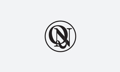 QN, NQ , N , Q , Abstract Letters Logo Monogram