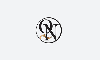 QN, NQ , N , Q , Abstract Letters Logo Monogram
