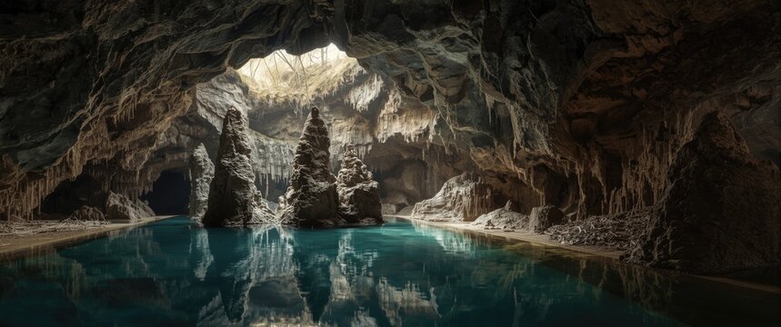 Ancient stone structures in Sobradinho cave, Minas Gerais, Brazil