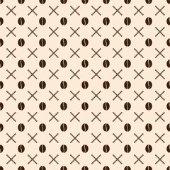 coffee beans seamless pattern for background, greeting card, packaging, texture, fabric pattern, wallpaper, wall decoration