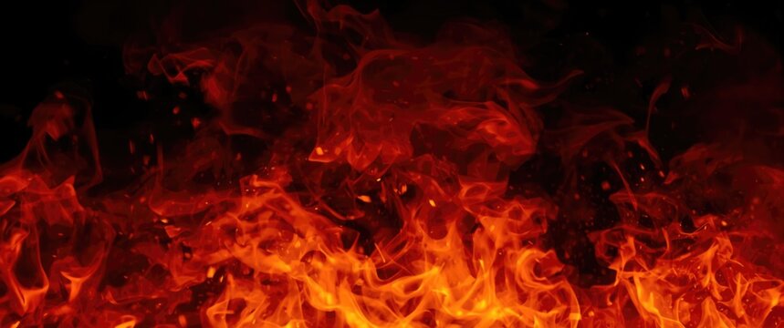 Colorful Image of Fiery Fire