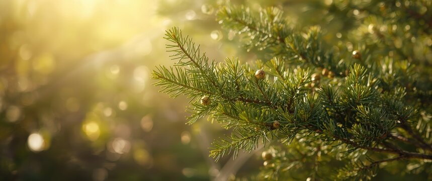Fruits on a cade juniper (Juniperus oxycedrus) during early spring