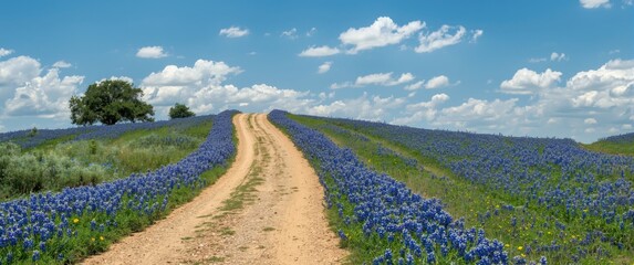 Uphill Gravel Pathway Leading Horizon