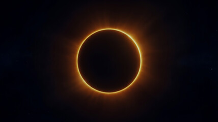 A mesmerizing ring of light, reminiscent of a solar eclipse, set against a dark backdrop.
