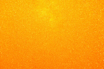 Orange glitter paper texture background with space. glitter star effect just like space. night sky...