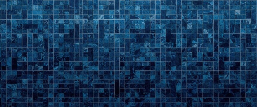 Pattern featuring gresite in blue color