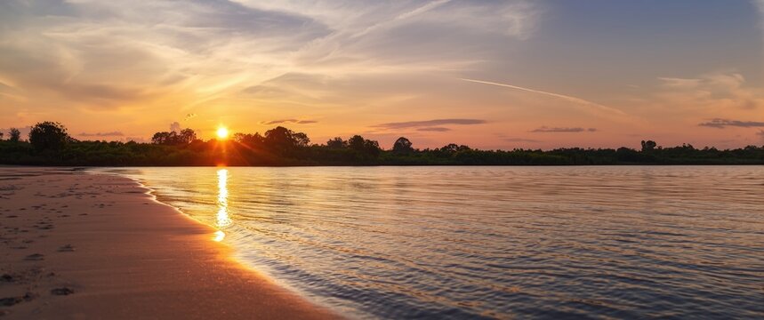 River Sunset in High Resolution