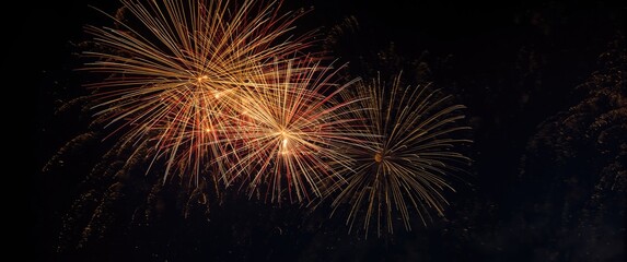 Intricate fireworks show