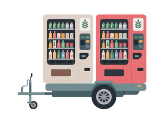 Vending Machines on Trailer for Outdoor Events