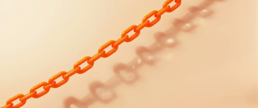 Plastic Chain Abstract Artwork
