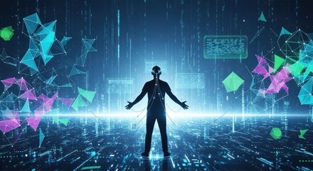 AIzaSyAzSjgftzwTUwsbgCk2T9gFkCxVUcWxqqw A Visionary in Virtual Reality Immersed in Digital Networks