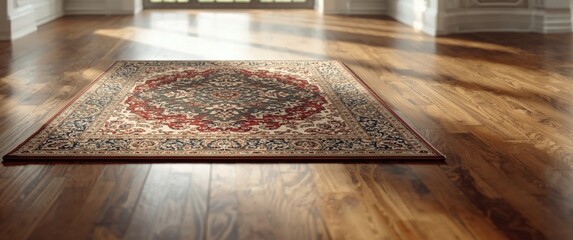 Unique carpet design detail on the floor