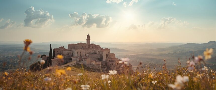 Eastern Sicily's Ancient Centuripe Town Overlooks Enna Province