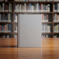 A single book standing in a library