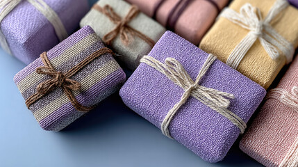 Artisan Soaps Elegantly Wrapped for Gifts or Personal Use.