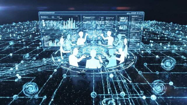 Advanced Global Connectivity and Collaborative Teamwork within a Modern Digital Network Infrastructure showcasing Seamless Data Exchange and Futuristic Technological Innovation in High Definition
