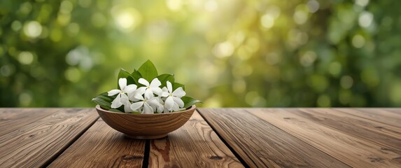 Thailand Jasmine Flowers Highlighted Through