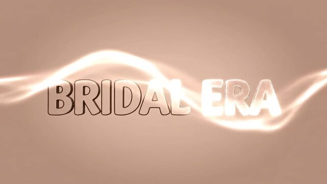 A video showcasing a beautiful bridal era with elegant design elements