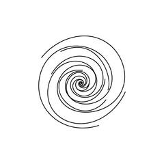 Hypnotic Spiral Line Pattern