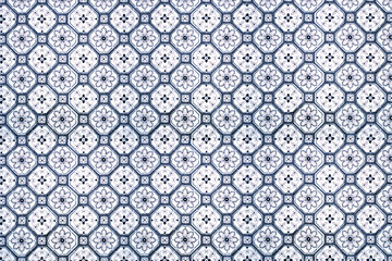 vintage ceramic tiles wall decoration.Turkish ceramic tiles wall background