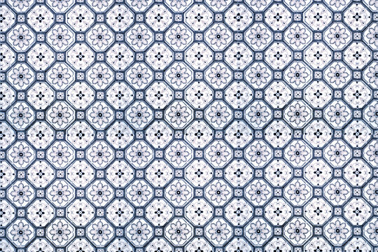 vintage ceramic tiles wall decoration.Turkish ceramic tiles wall background