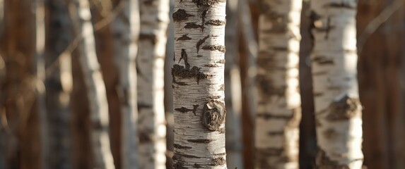 Background Featuring Birch Bark