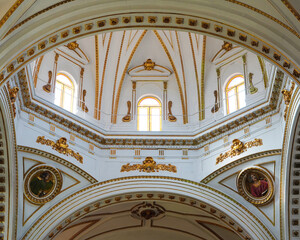 Dome of the Church of Nuestra se&ntilde;ora del consuelo, in Altea, Spain.