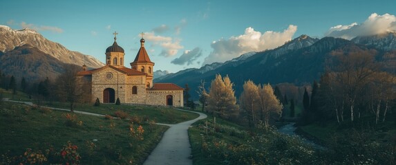 Early Spring Zrze Monastery 