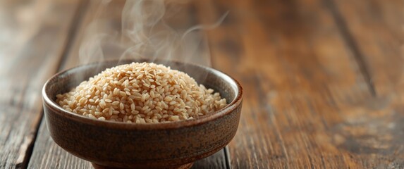 Steamed Rice Served in a Bowl