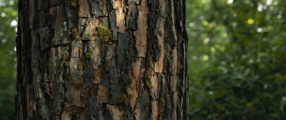 Fototapeta premium Tree Bark with Moss