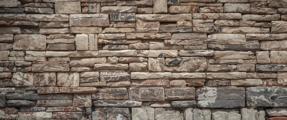 Obraz premium Textured old brick wall alongside stone wall with a brown gray brick background, highlighting abstract construction, building, marble, architecture, concrete, natural, and cement themes
