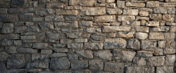 Part of a stone wall with detailed texture for background use