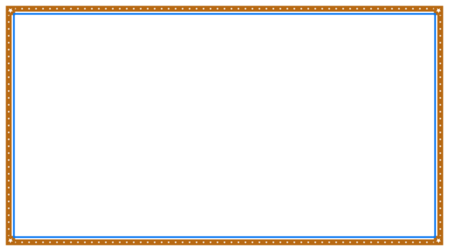 Decorative square frame with dotted pattern isolated on transparent background - Powered by Adobe