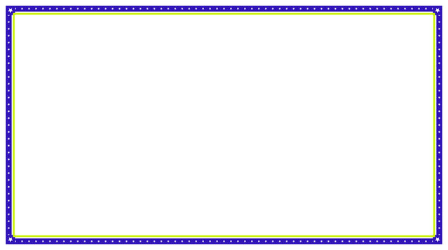 Blue dotted border frame isolated on transparent background