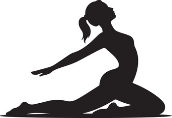 Fototapeta premium Woman in Stretching Pose