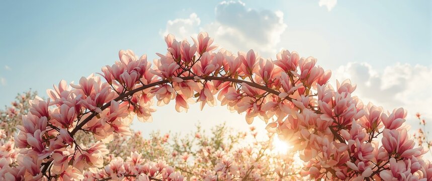 Spring flowers as a background