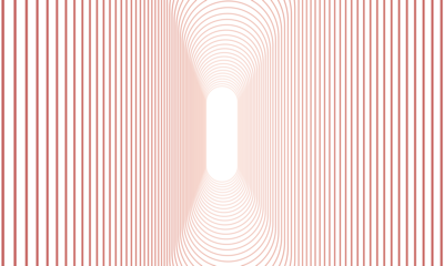 Symmetrical Minimalist Op Art Lines Tunnel Background