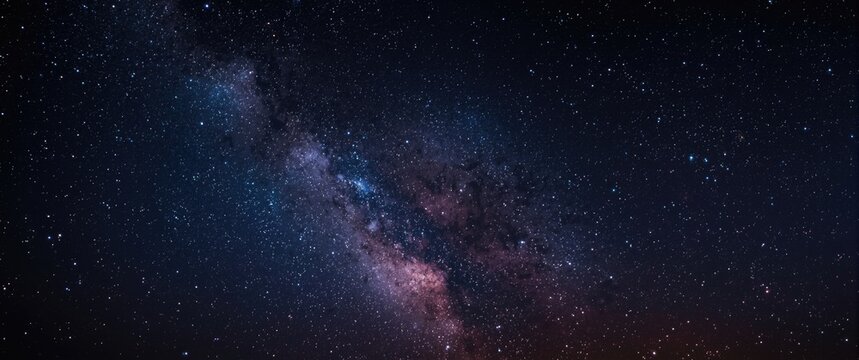 Milky Way with soft stars and textured night sky background