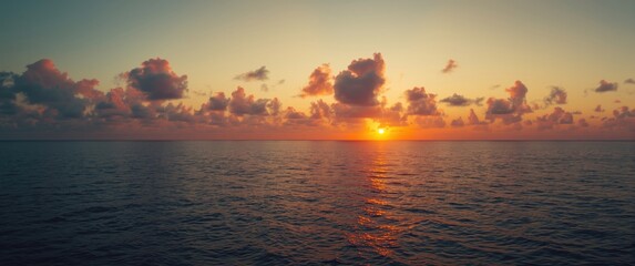 Evening view during the journey from island to destination