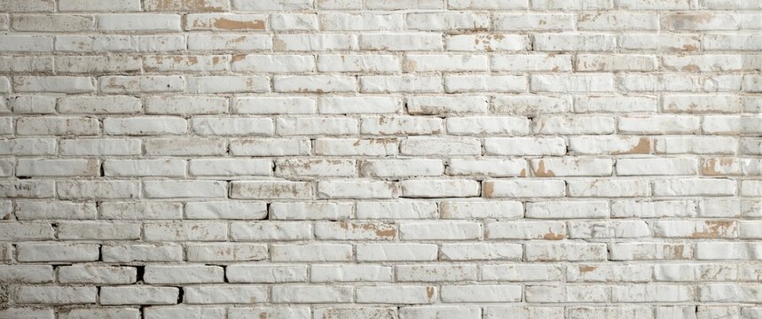 Old-fashioned white brick wall textures for backgrounds