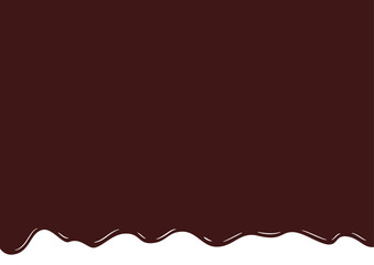 溶けたチョコレートの背景フレーム